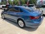 2020 Blue /Silver Volkswagen Jetta 1.4T S 6M (3VWN57BU5LM) with an 1.4L L4 DOHC 20V engine, 6M transmission, located at 1501 West 15th St., Houston, 77008, (713) 869-2925, 29.797941, -95.411789 - Photo#3