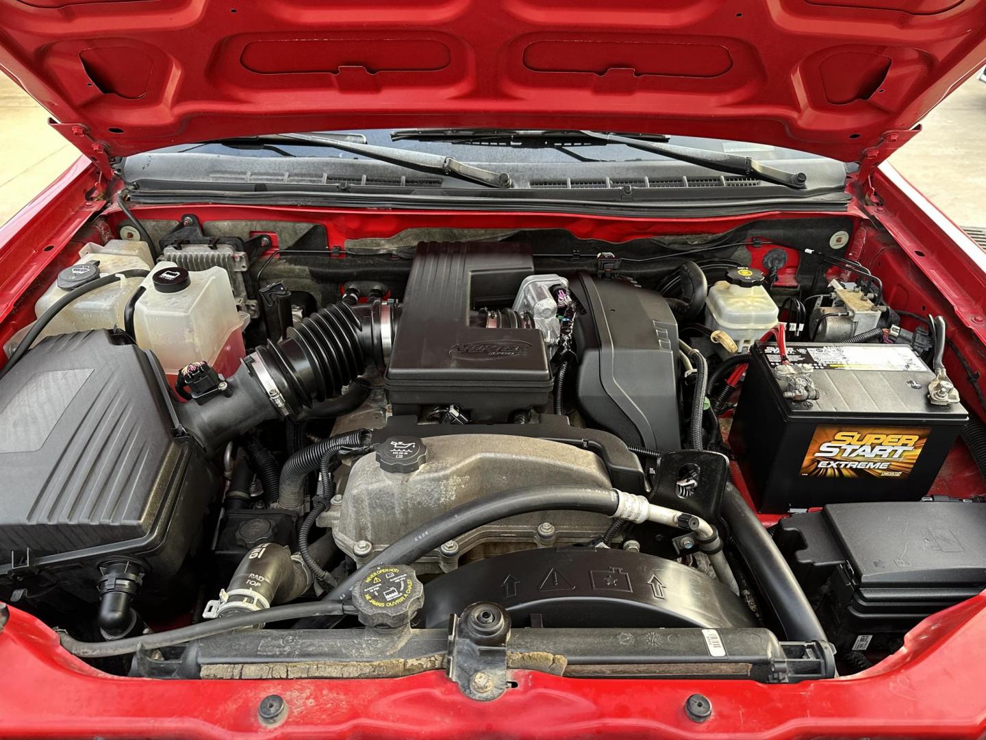 2007 Red /Black Chevrolet Colorado LT1 Crew Cab 2WD (1GCCS13E078) with an 3.7L L5 DOHC 20V engine, 4-Speed Automatic Overdrive transmission, located at 1501 West 15th St., Houston, 77008, (713) 869-2925, 29.797941, -95.411789 - Photo#11