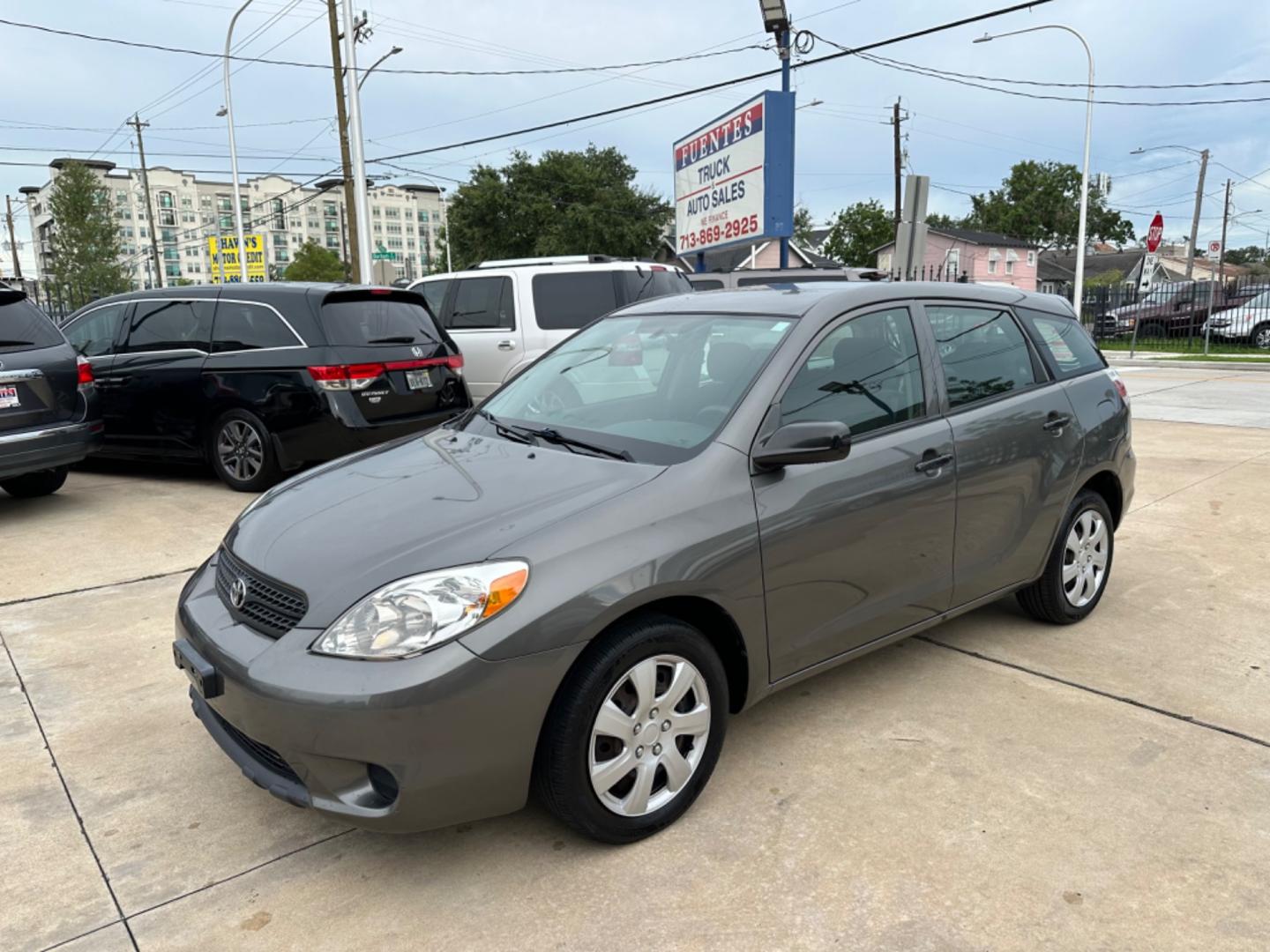 2005 Gray /Black Toyota Matrix (2T1KR32E45C) with an 1.8L engine, Automatic transmission, located at 1501 West 15th St., Houston, 77008, (713) 869-2925, 29.797941, -95.411789 - Photo#0