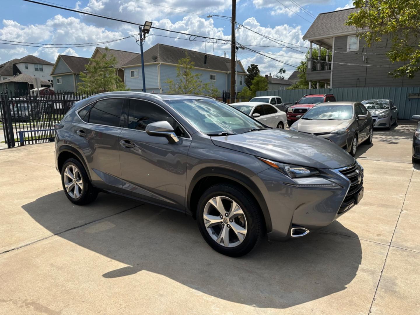 2017 Gray /Brown Lexus NX 200t FWD (JTJYARBZ0H2) with an 2.0L L4 DOHC 16V engine, 6A transmission, located at 1501 West 15th St., Houston, 77008, (713) 869-2925, 29.797941, -95.411789 - Photo#1