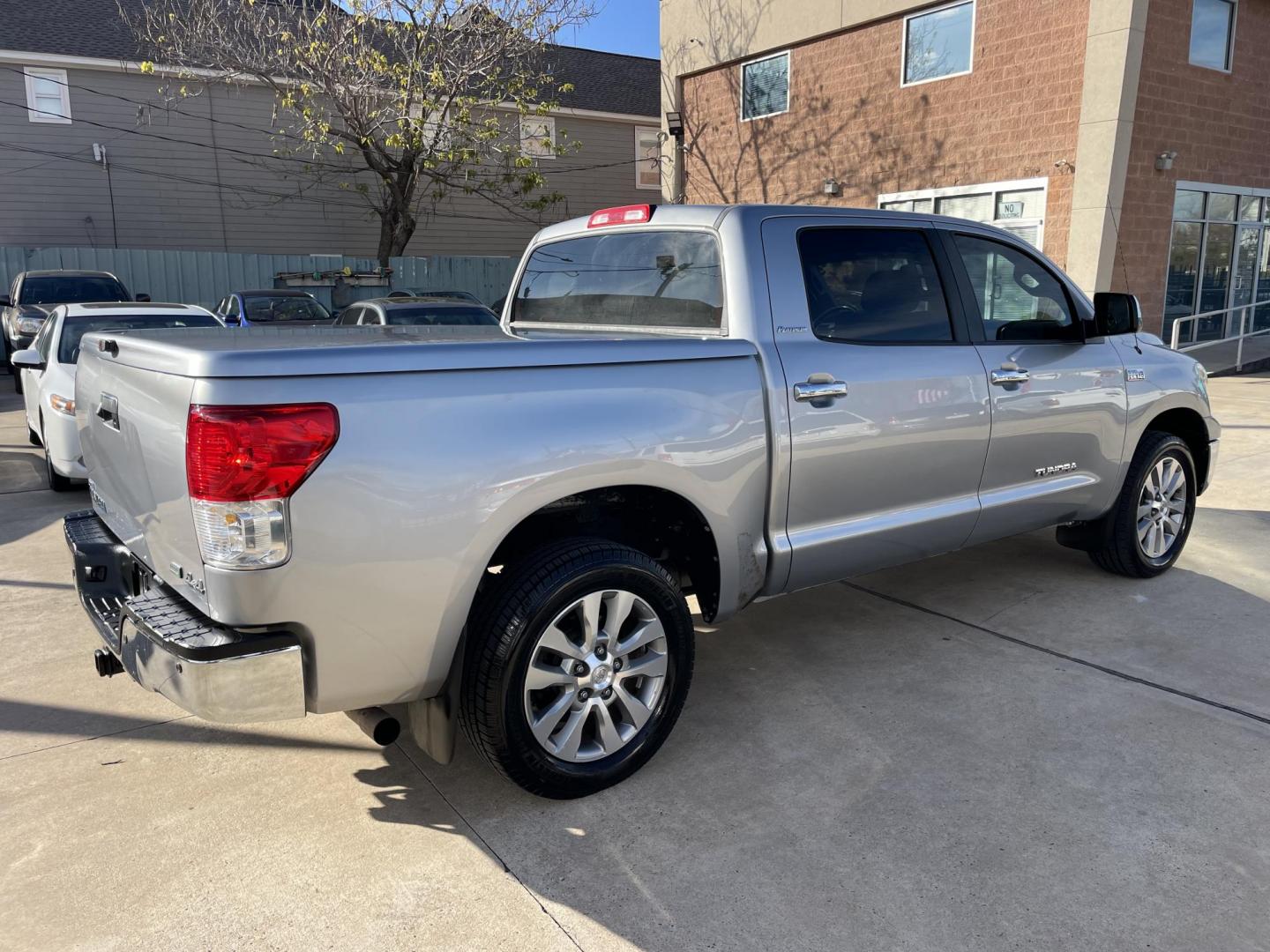 2010 Silver /Silver Toyota Tundra Limited 5.7L FFV CrewMax 4WD (5TFHW5F12AX) with an 5.7L V8 DOHC 32V FFV engine, 6-Speed Automatic Overdrive transmission, located at 1501 West 15th St., Houston, 77008, (713) 869-2925, 29.797941, -95.411789 - Photo#0