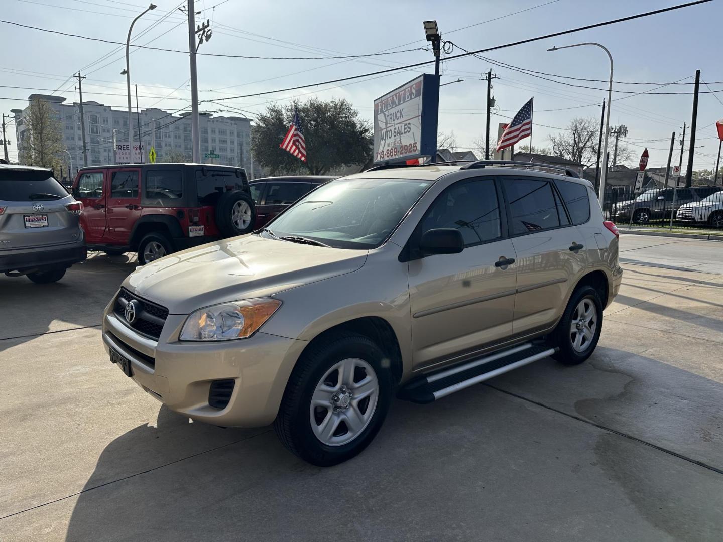 2010 Beige /Beige Toyota RAV4 Base I4 2WD (2T3ZF4DV8AW) with an 2.4L L4 DOHC 16V engine, 4-Speed Automatic transmission, located at 1501 West 15th St., Houston, 77008, (713) 869-2925, 29.797941, -95.411789 - Photo#0